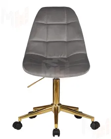 Офисное кресло для персонала DOBRIN DIANA (серый велюр (MJ9-75))