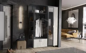 Прихожая Лика-1 графит/крафт белый