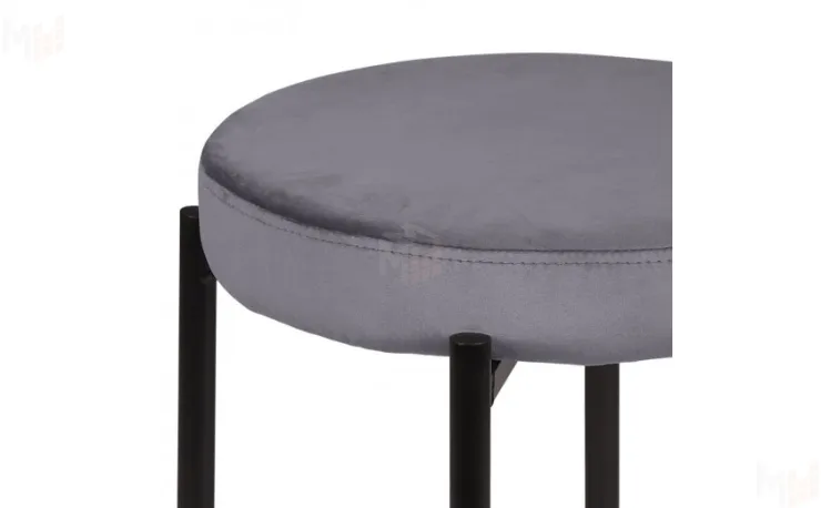 Табурет Кен Confetti  темно-серый H-15/черный