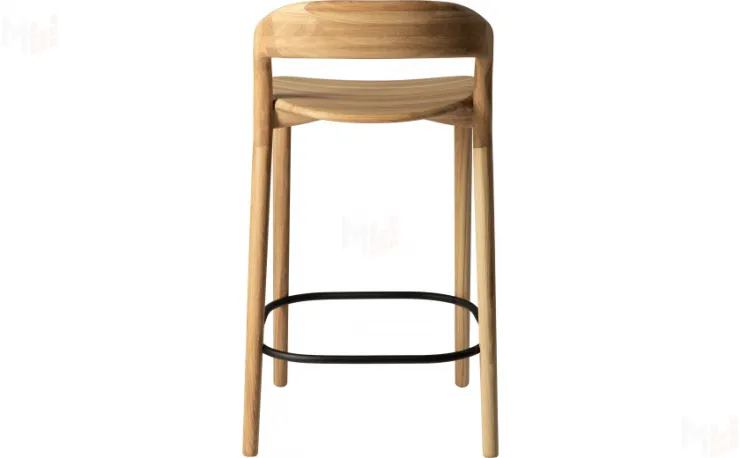 Стул полубарный деревянный из массива дуба Соул  Дуб натуральный