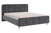 Кровать с основанием Грета 160х200 см грей алькантара