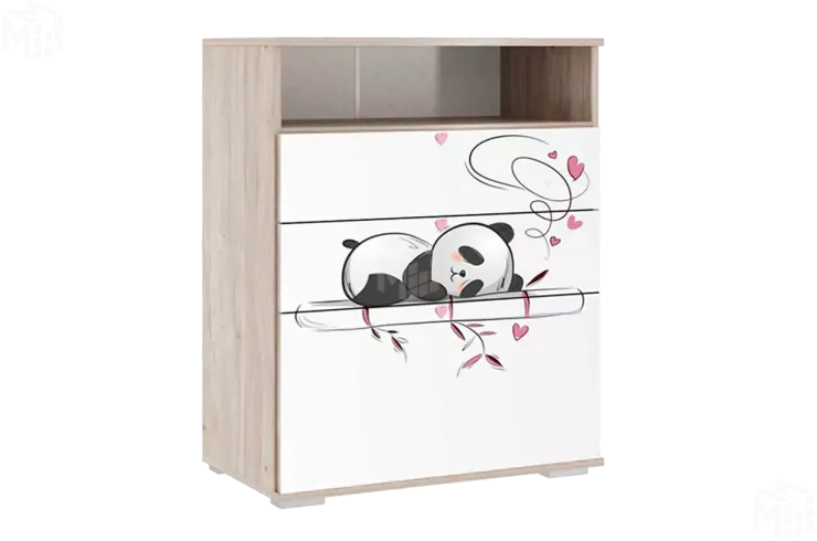 Комод Панда 27.01 дуб мария/белый