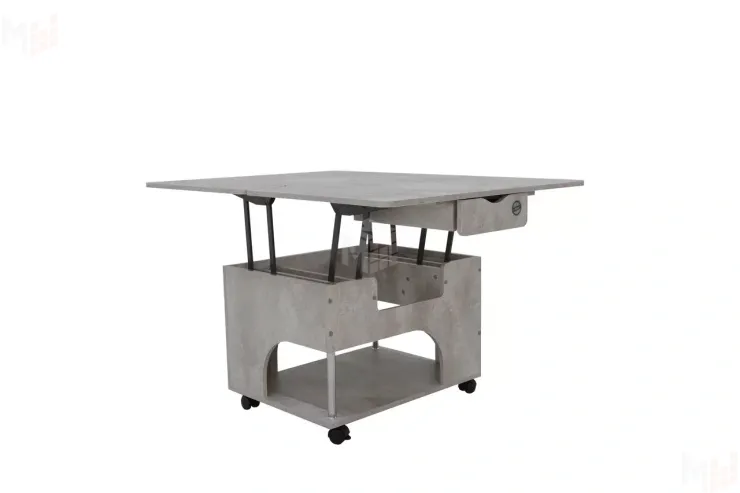 Стол-трансформер Стэп Цемент Светлый