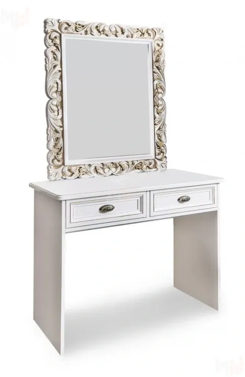 Туалетный столик Натали белый глянец