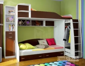 Двухъярусная кровать Фанки Кидз 12