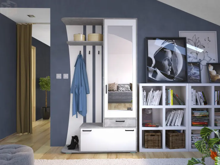 Прихожая Орион 1 Ателье Светлое/Белый