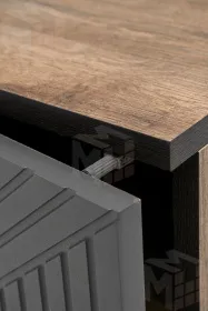 Тумба прикроватная Копенгаген со створкой (дуб самдал/серый графит)