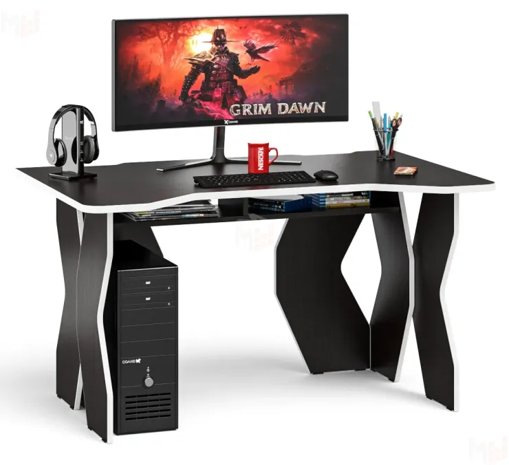 Стол компьютерный СК-5 венге/кромка белая