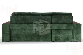 Угловой диван-кровать Лас-Вегас Зеленый левый