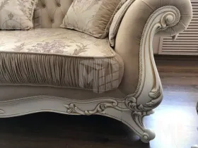 Диван Мона Лиза 3х местный белый глянец