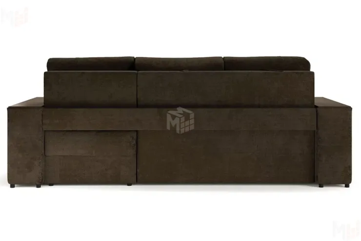 Угловой диван-кровать Лас-Вегас Коричневый правый 