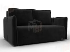 Диван прямой Лига-117 ( SEVEN 35 черный )