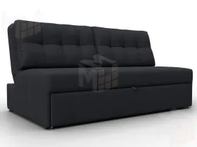 Диван прямой Лига-107 (160) ( JOLY 16 темно-серый )