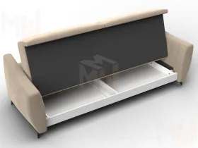 Диван-книжка Лига-095 НПБ ( SEVEN 729 бежевый )