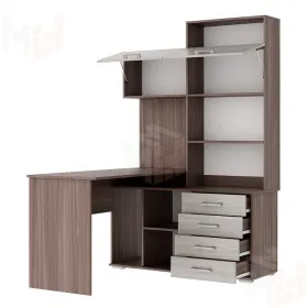 Компьютерный стол ПКС-11 Ясень Шимо тёмный - Ясень Шимо светлый