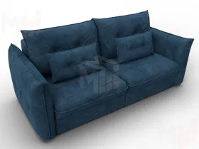 Диван прямой Лига-100 НПБ ( BRUT 11 синий )