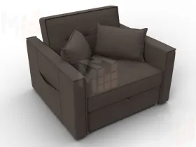 Кресло-кровать Лига-104 (80) ( Амур 05 коричневый )