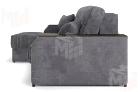 Угловой диван-кровать Лас-Вегас Серый левый
