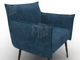 Кресло Лига-083 ( велюр BRUT 11 синий )