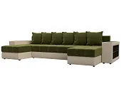 Диван П-образный Дубай полки справа