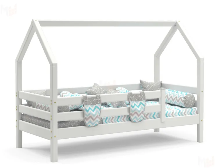 Кровать с надстройкой Соня (Белый)