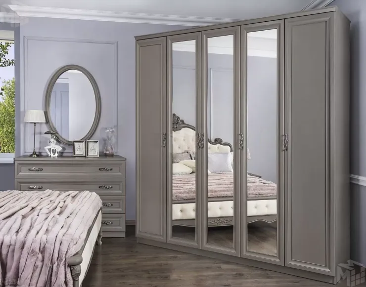 Зеркало Мишель Лайт серый камень