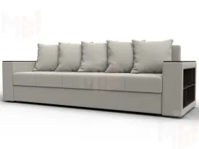 Диван прямой Дубай Лайт ( Амур 02 бежевый )