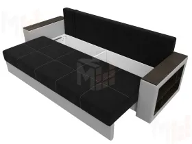 Диван прямой Дубай Лайт ( Черный;Белый )