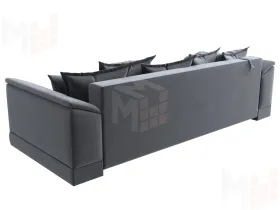 Диван прямой НордСтар НПБ ( SEVEN 17 серый )