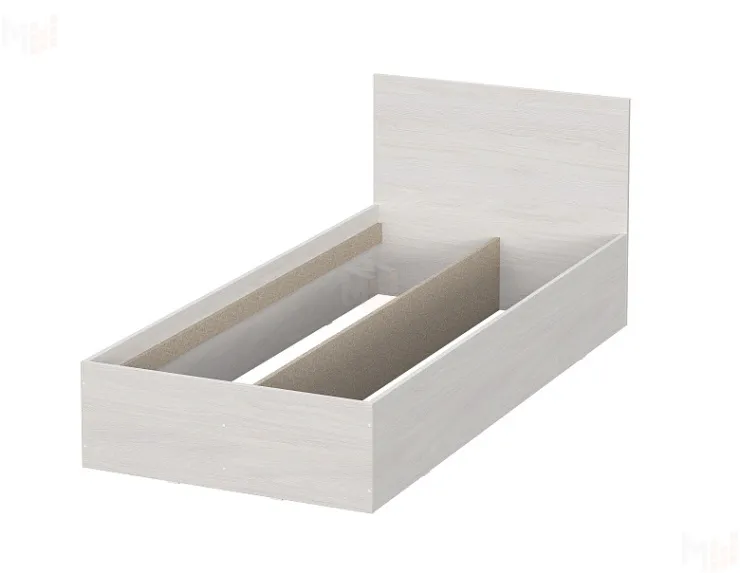 Кровать МСП-1 одинарная 0,9 x 2,0 Серия 2 Ясень Анкор светлый