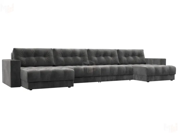 Диван П-образный с декором Лига-049 НПБ Лонг