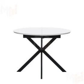 Стол раздвижной Leset Капри со стеклом (Белый)