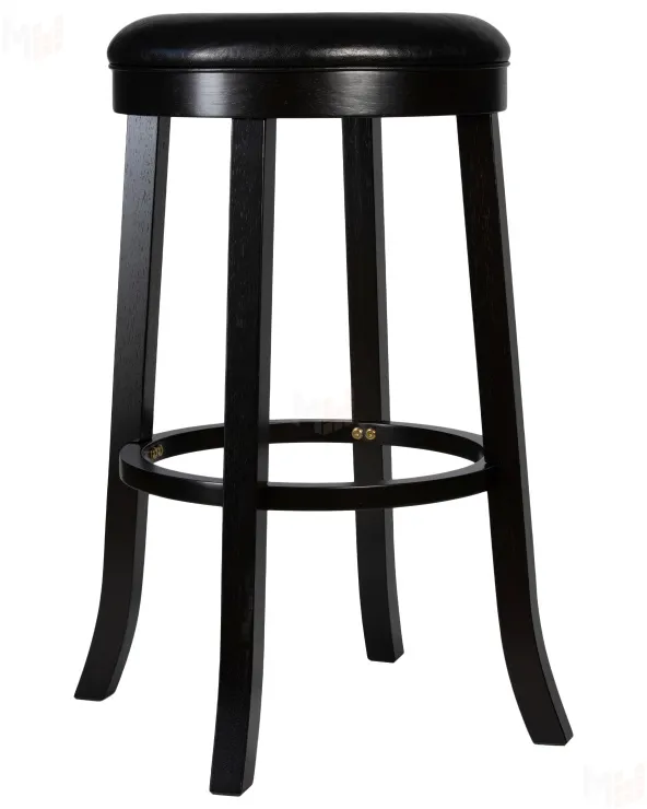 Круглый барный табурет DOBRIN BOB BAR (капучино, черный)