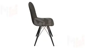 Стул Шерри К3 Черный муар, Велюр Confetti Stone