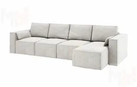 Диван угловой раскладной Бафи комбинация №4 Романо Беж