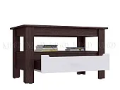 Стол журнальный Ким (венге/белый глянец)