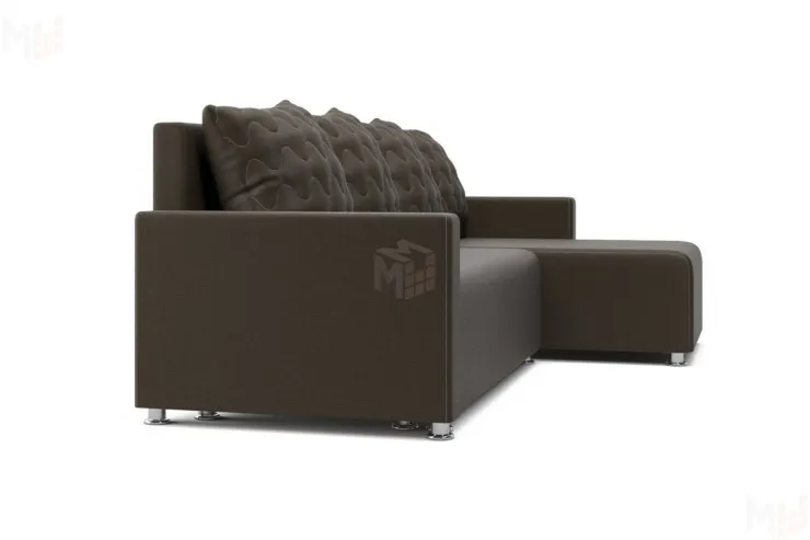 Угловой диван Челси (ромбы коричневый)