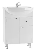 Тумба под умывальник "Уют 60 Классик" с верхним ящиком В1 Айсберг