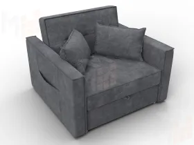Кресло-кровать Лига-104 (80) ( BRUT 16 темно-серый )