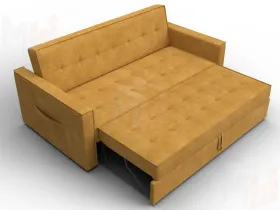Диван прямой Лига-104 (160) ( BRUT 10 желтый )