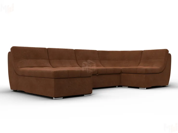 Диван П-образный модульный Холидей ( LAIM 14 терракотовый )