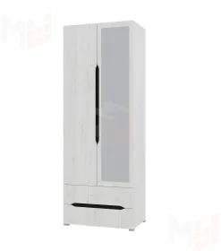 Шкаф Вега 2-х створчатый с ящиком/зеркало (прованс)