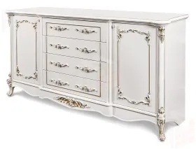 Комод Флоренция белый глянец
