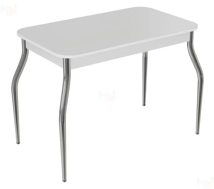 Стол Премьер (Белый, ноги изогнутые)