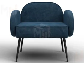 Кресло Лига-086 ( велюр BRUT 11 синий )