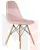 Стул обеденный DOBRIN BENNET (ножки светлый бук, пудрово-розовый велюр (HLR-39))