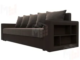 Диван прямой Дубай Лайт ( Коричневый;Коричневый )