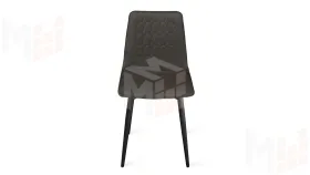 Стул Хьюго К1С Черный муар, Велюр Confetti  Stone