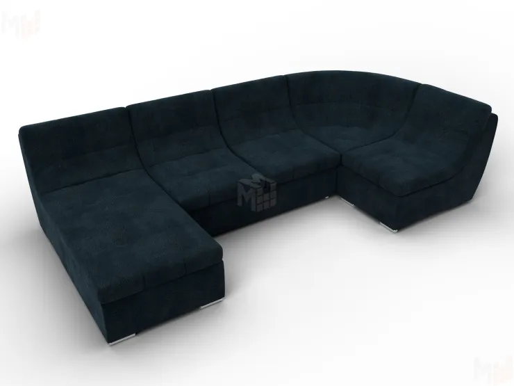 Диван П-образный модульный Холидей ( LAIM 21 графит )