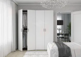 Шкаф Бостон 4-х створчатый 1800 (белый)